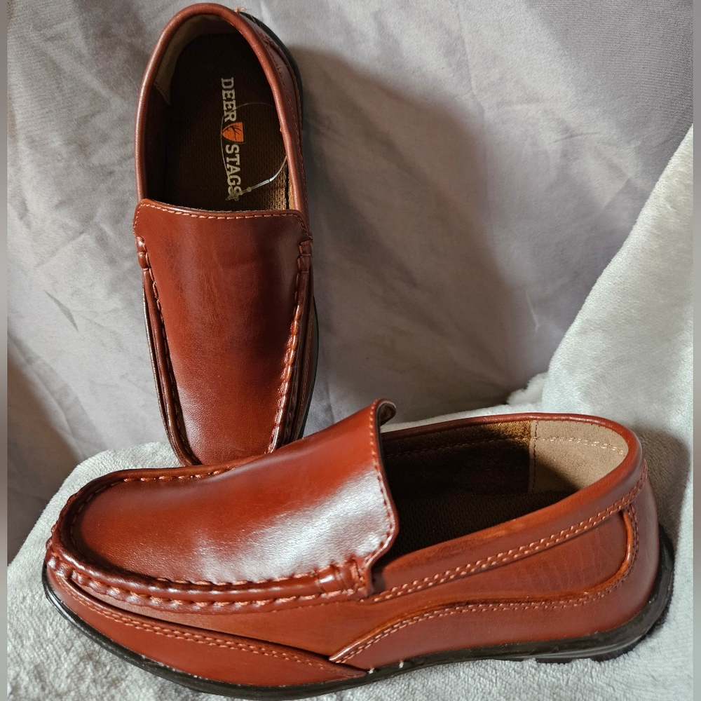 Deer Stags Faux leather Dress Shoes